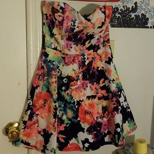 Adorable a line strapless summer dress